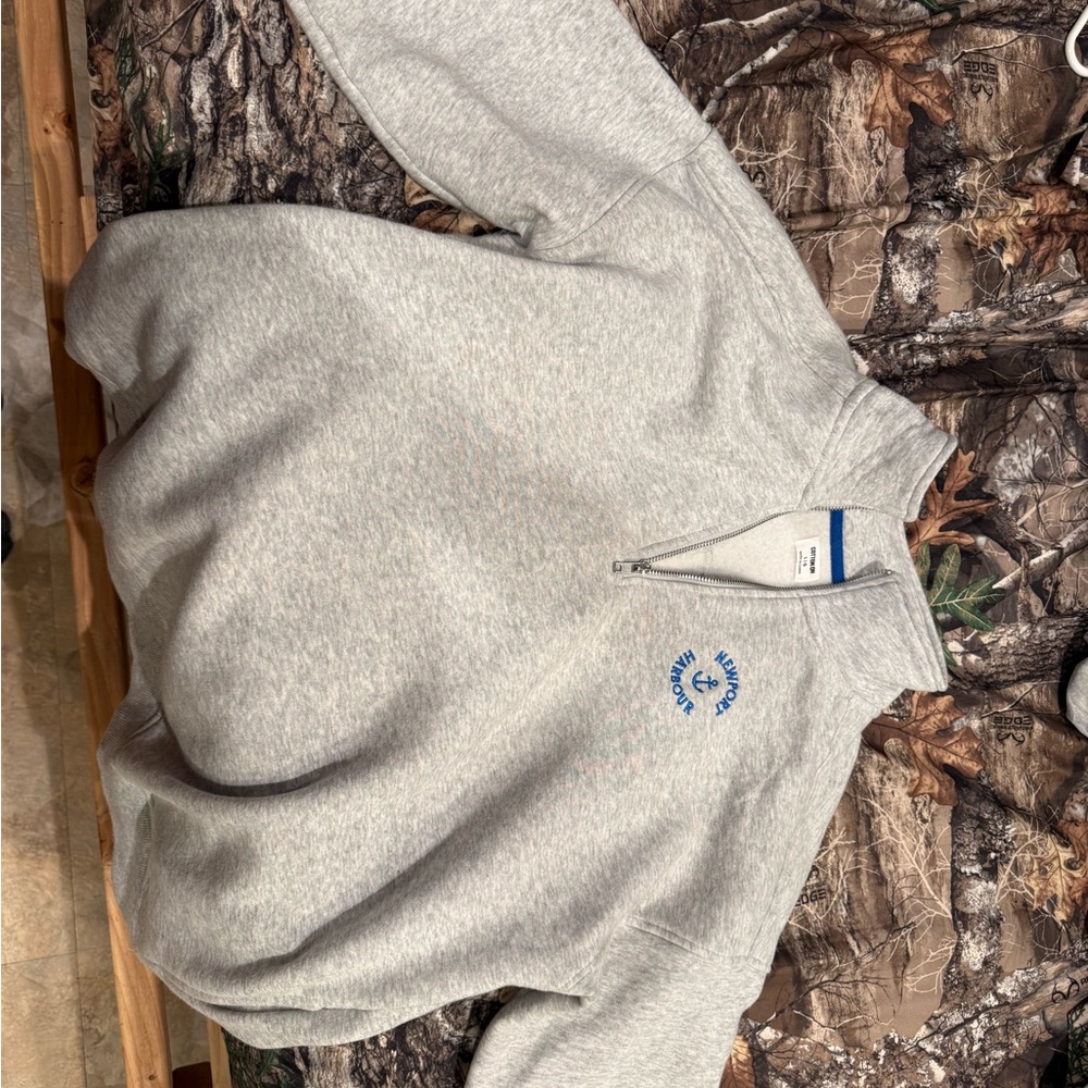 Cotton On Light Gray Zip-Up Sweater